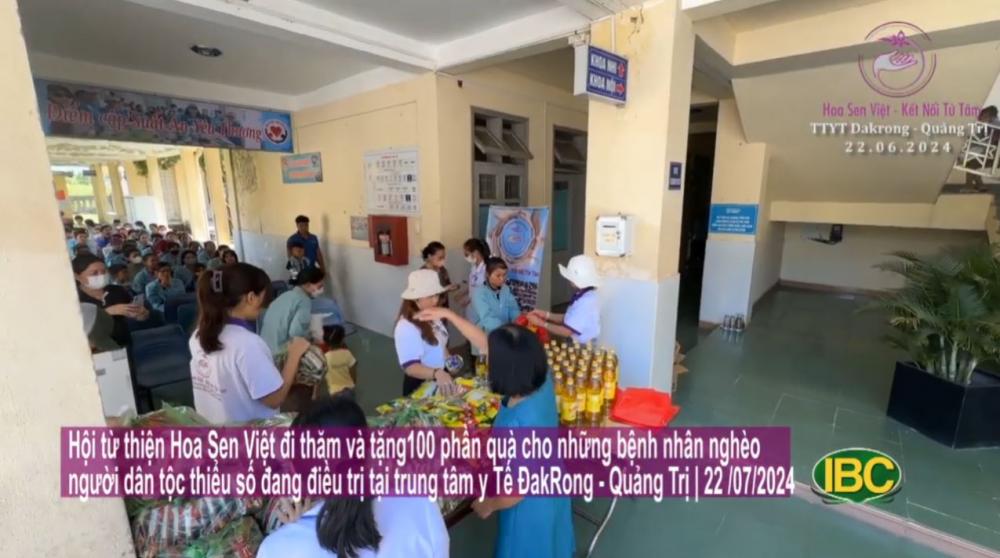 [2024.07.22] Hoa Sen Việt tặng quà cho bệnh nhân nghèo ở TTYT ĐakRong - Quảng Trị