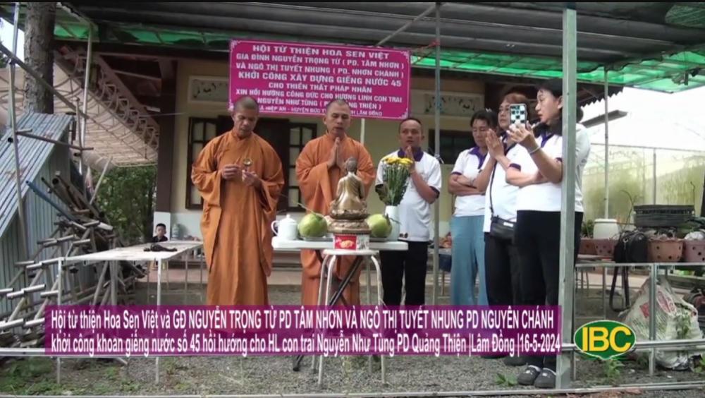[2024.05.16] Hoa Sen Việt khởi công khoan giếng 45 do GĐ NGUYỄN TRỌNG TỪ VÀ NGÔ THỊ TUYẾT NHUNG