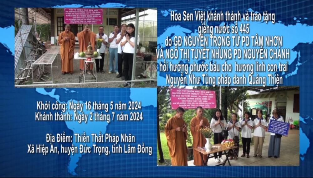 [2024.07.02] Khánh thành giếng số 45 -GĐ NGUYỄN TRỌNG TỪ & NGÔ T TUYẾT NHUNG - Lâm Đồng