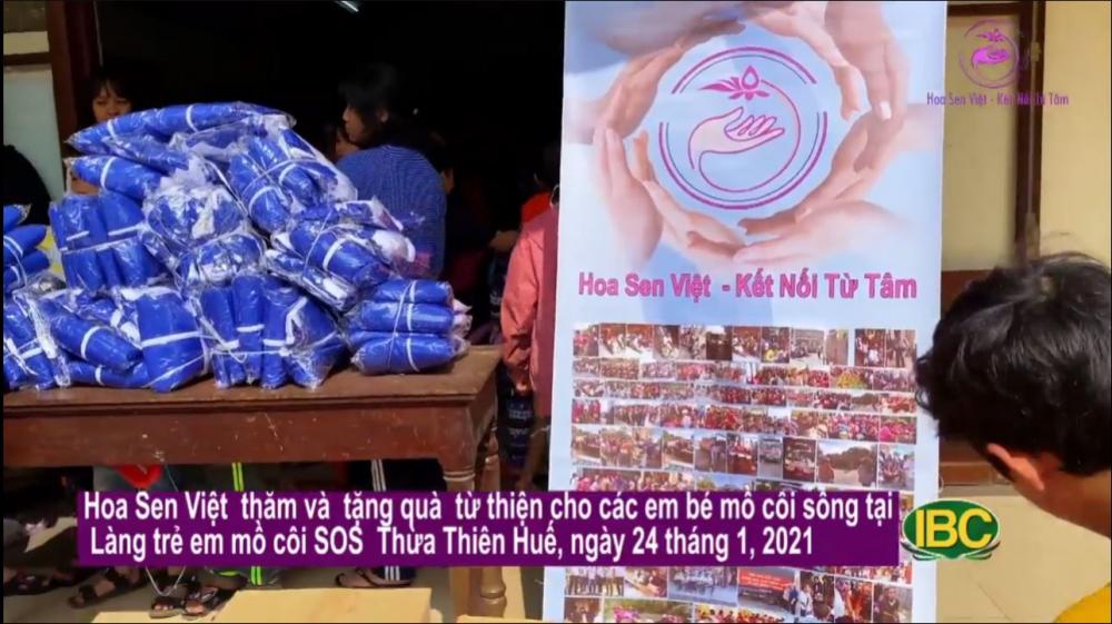 [2021.01.24] Hoa Sen Việt từ thiện tặng quà cho Làng trẻ em mồ côi SOS Huế