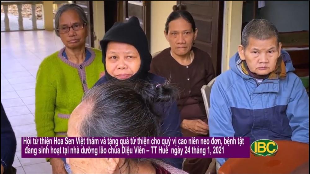 [2021.01.24] Hoa Sen Việt tặng từ thiện tại nhà dưỡng lão chùa Diệu Viên – TT Huế