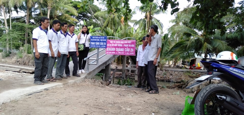 Hoa Sen Việt khánh thành cầu 24 ở tỉnh Sóc Trăng ngày 12 tháng 5,2020
