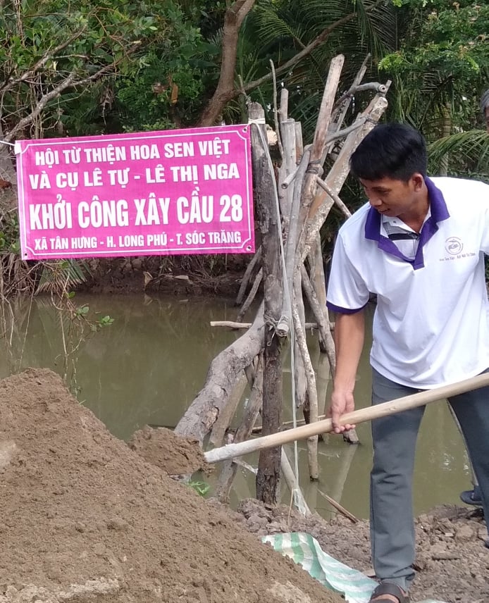 Hoa Sen Việt khởi công xây cầu số 28 tại Sóc Trăng ngày 12 tháng 5, 2020