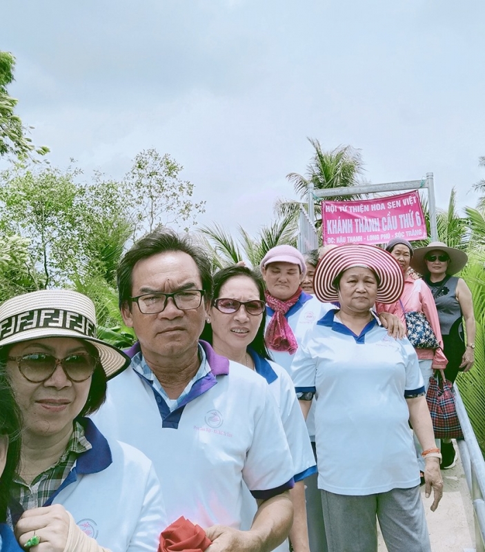 HOA SEN VIỆT KHÁNH THÀNH CÂY CẦU TỪ THIỆN SỐ 6 TẠI SÓC TRĂNG, 30/08/2019