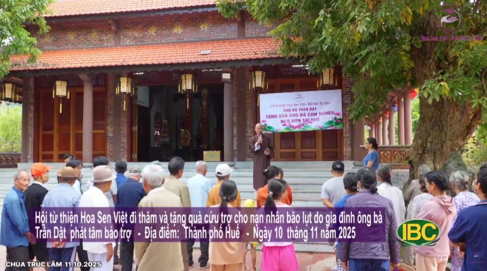 [2025.11.10] Cứu trợ cho nạn nhân bão lụt do gia đình ông bà Trần Dật bảo trợ Thành phố Huế