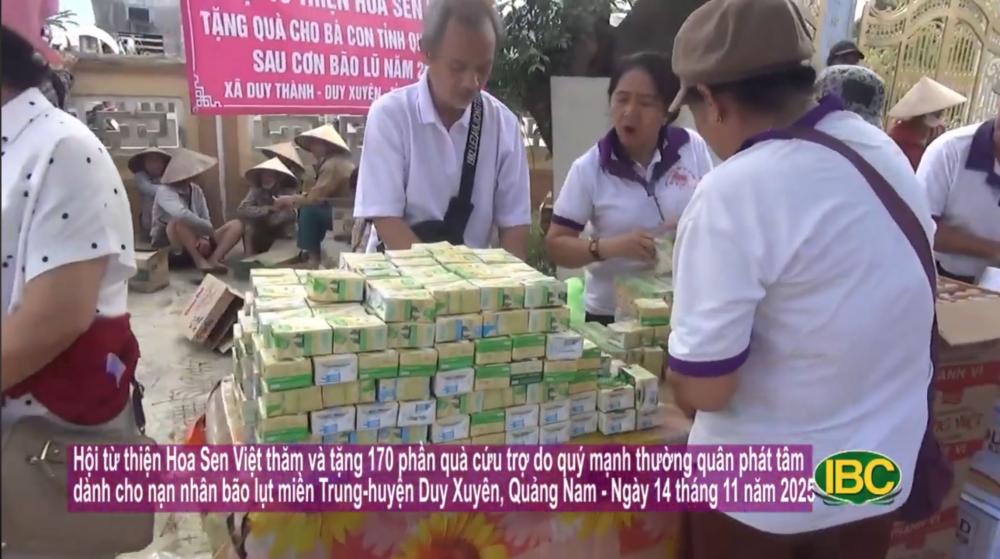 [2025.11.14] Tặng quà cứu trợ bà con bão lụt huyện Duy Xuyên, tỉnh Quảng Nam