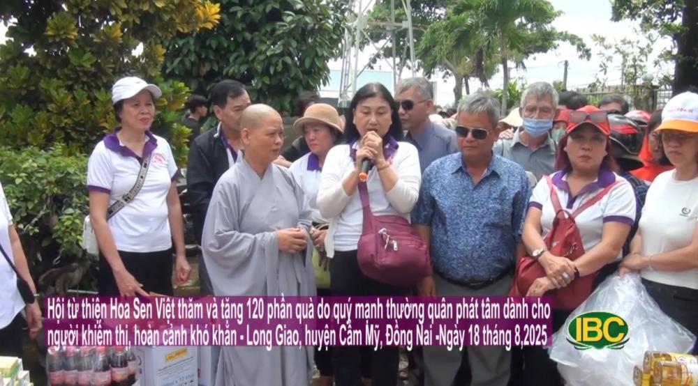 [2025.08.08] Tặng quà cho người khiếm thị, hoàn cảnh khó khăn - Cẩm Mỹ, tỉnh Đồng Nai